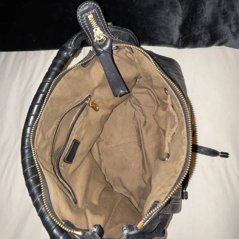 Chloe Elegant Marcie Black Leather Bag - Picture 9 of 16